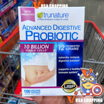 American straight hair TruNature Digestive Probiotic adult probiotics 100 grain package tax