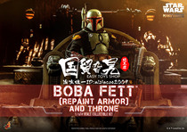 HT TMS056 1 6 The Mandalorian Boba Fett Single-player version of the Throne version