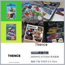 (Spot) Thence Korea GRAPHIC series Hand account decoration material American retro style stickers