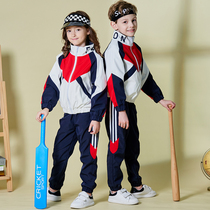 New elementary school uniform Spring and Autumn Kindergarten suit for English teachers school clothing three pieces of sportswear