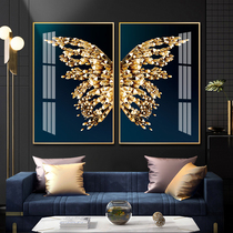 Light luxury restaurant Diamond painting full of diamond embroidery two butterfly stickers cross stitch 2019 new living room modern simple