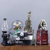 Nordic retro nostalgic ornaments telephone American creative home living room furnishings bookshelf restaurant wine cabinet decorations