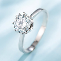 us diamond 18K gold diamond ring Women 1 karat da zuan ring Fashion wedding ring luxury qun xiang
