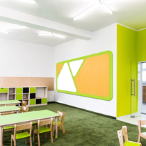 Felt board irregular splicing Photo Wall self-adhesive three-dimensional kindergarten cork board school art works display board background wall felt wall sticker board map nail board wall sticker creative wall decoration