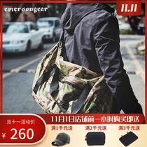 Emerson fitness mens backpack Korean shoulder bag camouflage casual outdoor mens shoulder bag trend military fans bucket bag