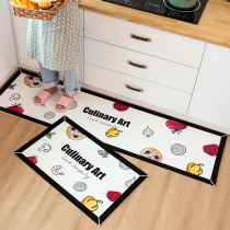 Scrubbable kitchen floor mat Non-slip and oil-proof household Korean leave-in dirty waterproof kitchen mat carpet pvc Chinese style