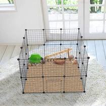 Free assembly pet fence indoor small and medium dog Teddy cage fence DIY combination thick iron mesh fence
