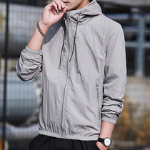 Style official website flagship store tide Korean version of the wild jacket mens summer thin sunscreen clothing Mens quick-drying skin clothing