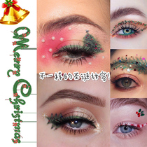 Creative makeup patch accessories Christmas alloy series snowflake Bell elk holiday party gift beauty stickers