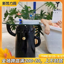  Yayoi Chi original design monster side table Nordic modern living room bedroom bedside table Solid wood creative coffee table