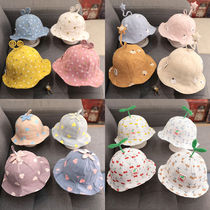 Baby hat Spring Summer Thin Baby Boy Fisherman Hat Girl Baby Boy Tide 0-1 Spring Festival 3-year-old cute super cute