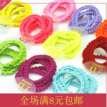 Korea JD rubber band girls infant children skirt elastic hair circle Hair rope headdress Hair accessories do not hurt hair holster