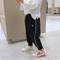 Childrens spring new pants 2021 boys spring and autumn trousers boys boys kindergarten leisure guard pants Hundred tide