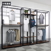 Clothing Store Show Shelves Landing Clothes Hanger Men And Women Clothing Shop Shop Furnishing Combination Brief Modern Upscale Shelves