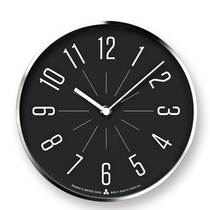 Lemnos Japan imported JIJI clock wall clock table clock dual-use living room study simple digital metal clock