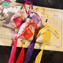 Wear Ping An Fu Dragon Boat Festival sachet around the neck diy sachet empty bag purse bag Ancient epidemic prevention sachet empty bag pendant