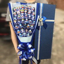 Paparazzi Valentines Day bouquet Graduation bouquet Seven New Years Fat Gift to send birthday Hand for a Cat Girlfriend Blue Cartoon