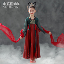 Han dress girl antique children super fairy dress dress baby baby dress Chinese style style summer dress