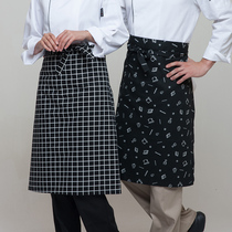 Korean fashion apron cotton waist men and women overalls short cafe kitchen Home Chef half apron