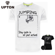 2019 New Korean UPTON badminton suit men and women sportswear quick top round neck simple short sleeve