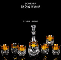 Inlaid Gold Medusa Crystal Whisky Wine With Suit Imported Wine Kit Foreign Wine Glasses Wine Decanter Wine Decanter