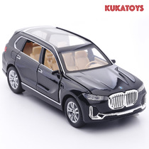 Simulation X7 off-road car model 1:32 alloy sound and light return to open the door Decorative ornaments Childrens toys small gifts
