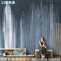 Nordic Personality Graffiti Black & White Abstract Lines Living Room TV Background Wall Paper Seamless Sofa Wallpaper Mural Wall Cloth