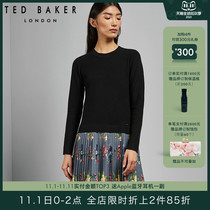 TED BAKER ladies fashion print long sleeve slim print dress