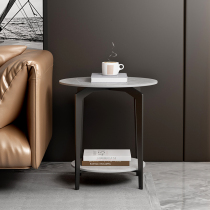 Sofa edge a few Nordic rock plate tea table modern minimalist living-room small round table edge table tennis red bed head cabinet light and luxurious