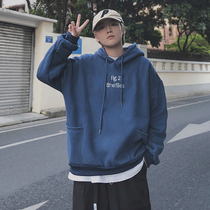 les handsome T small taller clothing plus suede thickened 2022 new Lianhood spring Korean version lovers loose jacket High Street