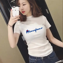 Tide Card 2022 New Summer Short Sleeve Women T-Shirt White Sashimi Slim Fit Inside A Hitch Bottom Shirt Jacket