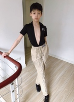 FZS Latin dance pants Leisure loose Summer slim fit Latin pants boy tightness waist dance long pants under pants