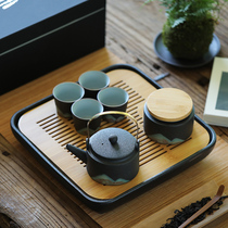 Gift Tea Set Small Suit Home Minimalist Office Days Old Tea Road Home Fu Tea Set Dry Bubble One Pot Four Cups