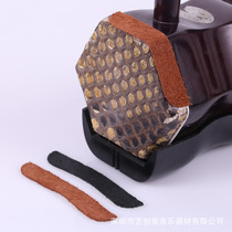 Handmade cowhide erhu corner piece leather erhu corner piece to protect huqin snake skin tube anti-wear corner paste