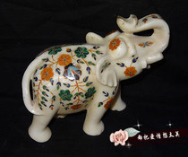 Elephant ornaments handicrafts decorations marble heads mosaics inlaid wine cabinets TV cabinets