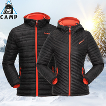 CAMP down clothing for men and women Outdoor Leisure Sports Warm Windproof Anti Splash Water Light and thin Two sides can wear a jacket