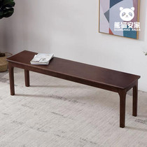 All solid wood long bench home bed tail bench rubber wood Nordic simple bench bench bench shoe stool restaurant stool