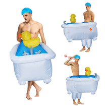 Holiday dress up cartoon doll walking doll costume Bathtub modeling props Funny party activities clothes