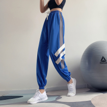 Fitness Girls Net Red Loose Bunches Sports Long Pants Ins Tide Running Speed Dry Breathable Summer Thin Yoga Pants