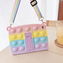 ipad9 protective sleeve 2021 new ipadmini6 protection shell lovers creative pro11 inch flat 8 Applicable 2020 Apple 7 ultra-thin air2 anti-fall cute card