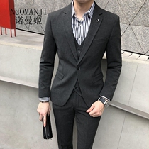 Norman Ji Handsome Gas Banquet Ssuit Fashion Suit Trends Fashion 100 Hitch Career Suits Atmospheric Brief