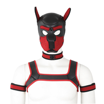  Dog slaves play headgear chest restraints crawling suits punishment training men and women k9 bondage bundling heavy-flavored alternative supplies