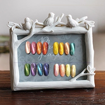Nail color card book display board Nail Polish glue small color plate color card box model book display frame desktop