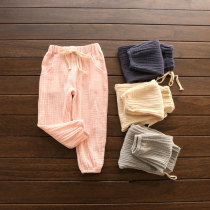 Summer and autumn cotton linen childrens pants Men and women baby bloomers Girls autumn cotton childrens pants Baby mosquito pants