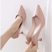 (One shoe two wear) High heels for female students Korean version of stiletto heels