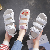 Old Daddy Sandals Women 2022 New Summer Nets Red Fairy Wind Thick Bottom 100 Hitch College Sports Flat Bottom Beach Shoes