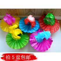 Wu Qi pot girl flower daughter sacrificial offerings 1357 flowers traditional handmade full 5 basin