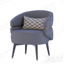 Light luxury Nordic solid wood single sofa chair modern minimalist living room hotel sales office designer reception negotiation chair