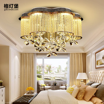 Glen Castle round bedroom crystal ceiling lamp warm romantic pastoral living room restaurant creative petal lighting