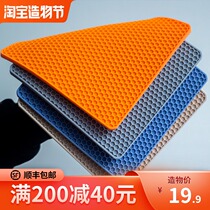 Thickened silicone pad Heat insulation pad Table plate pad Bowl pad Anti-hot pot pad Kitchen household easy-clean non-slip silicone coaster